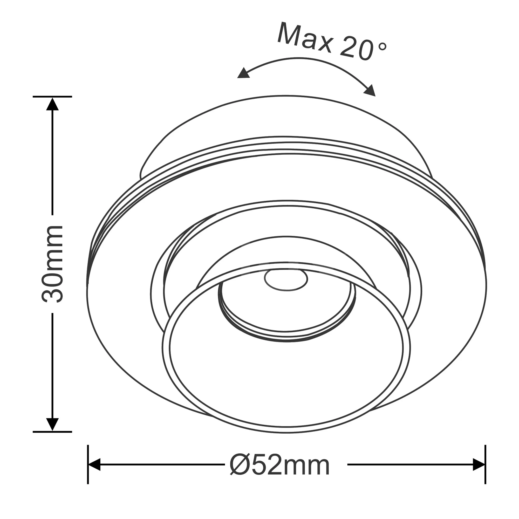 Brevis F Recessed Ceiling Luminaires Dlux Round Recess Ceiling